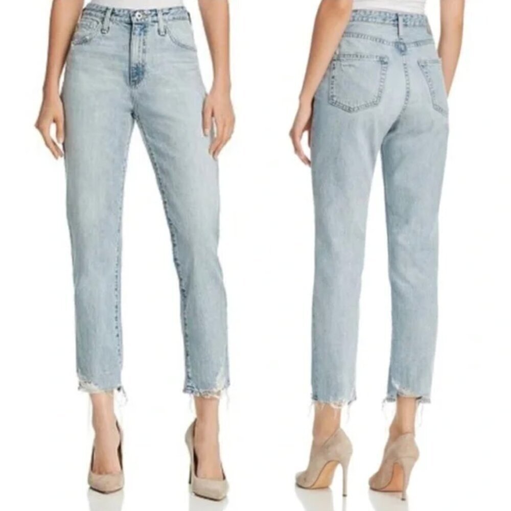 Ag Adriano Goldschmied the phoebe jean light blue 30 Tapered straight leg - Picture 1 of 9